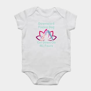 Downward Facing Dog Baby Bodysuit